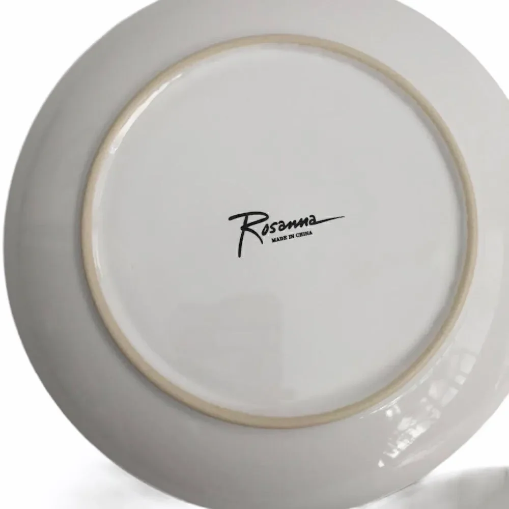 Rosanna (3) Salad Plates Roxanne Tres Chic